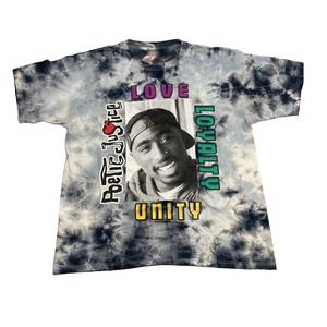 Poetic Justice Tupac Graphic Tee Thrifted Vintage Style Size L